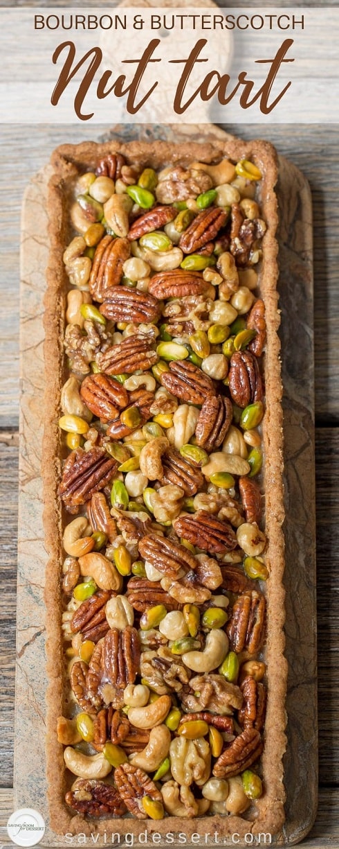 Nut Dessert Recipes: Bourbon and Butterscotch Nut Tart