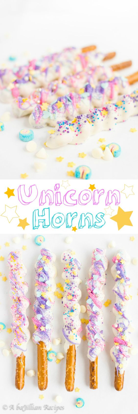 Unicorn desserts for a unicorn party: Unicorn Horns