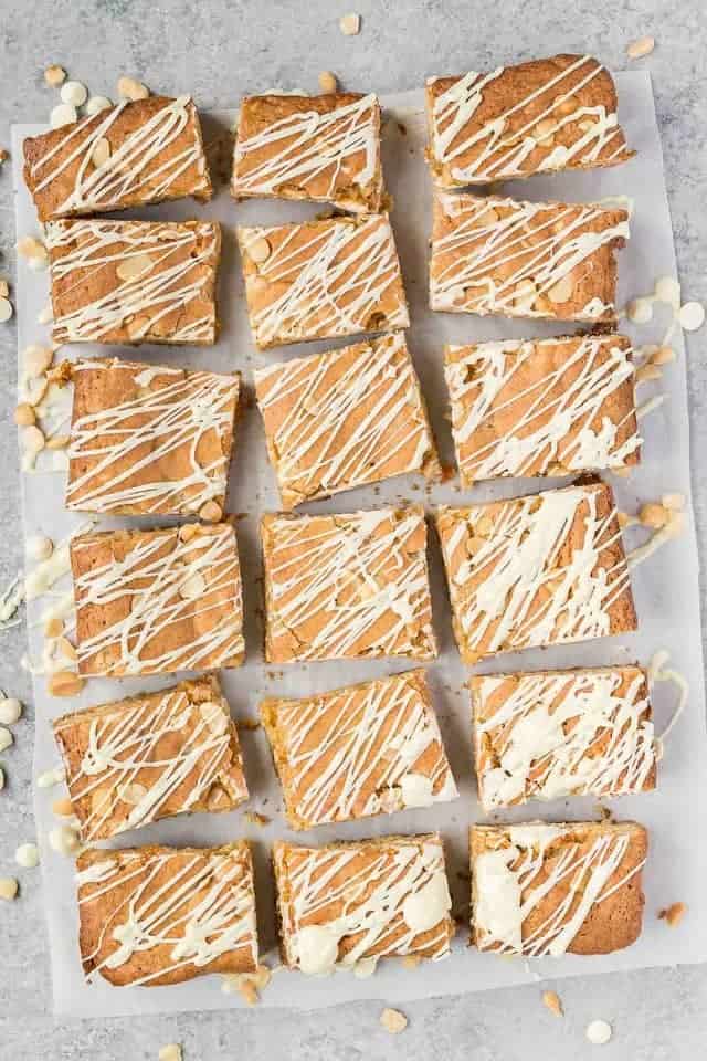 Nut Dessert Recipes: White Chocolate Macadamia Nut Blondies