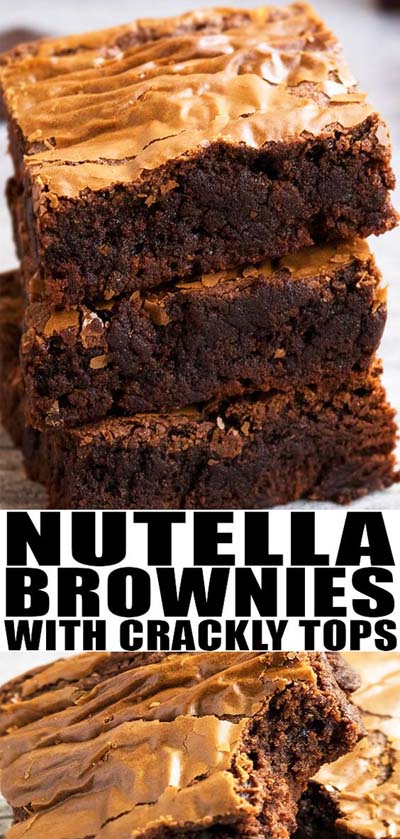 3 Ingredient Nutella Brownies