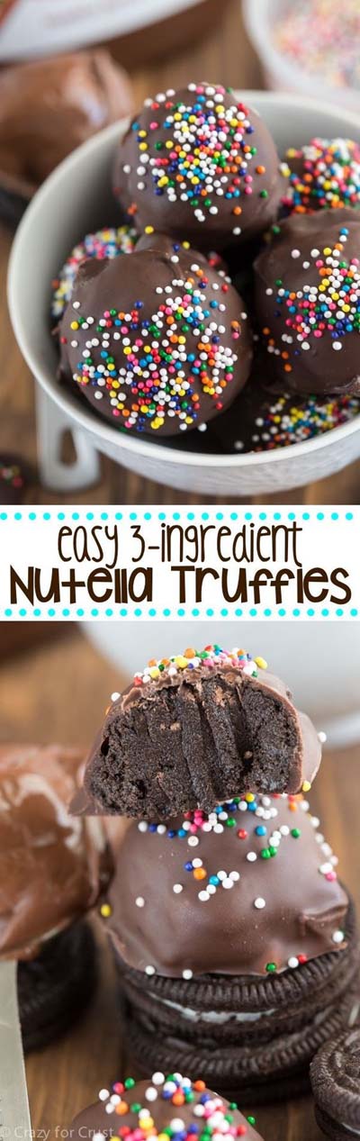 Truffle Dessert Recipes: 3-ingredient Nutella Truffles
