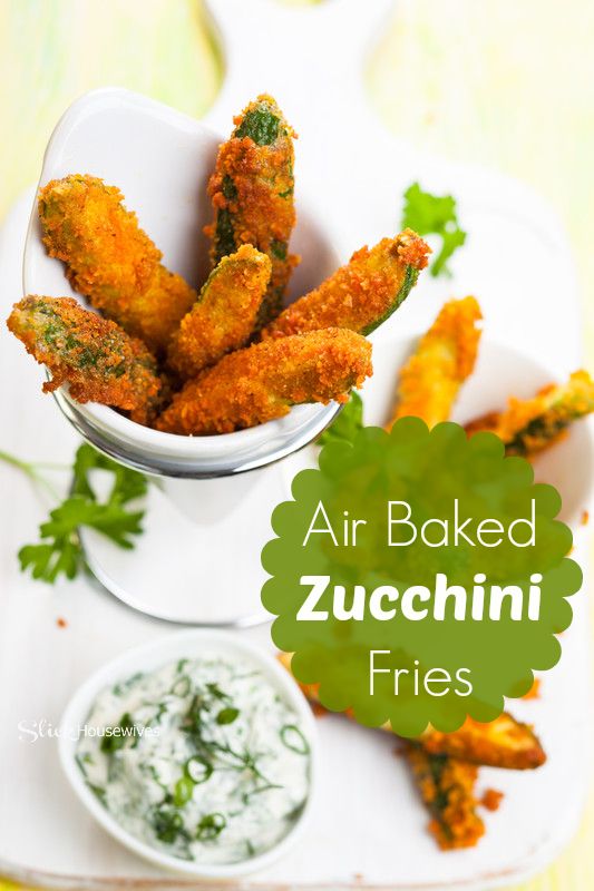 Healthy Air Fryer Recipes: Air Baked Zucchini Fries Recipe