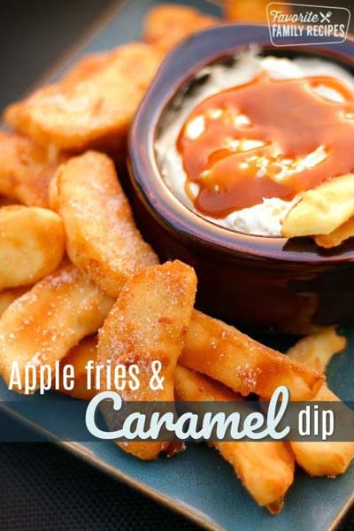 Easy caramel dessert recipes: Apple Fries & Caramel Dip