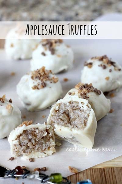 Truffle Dessert Recipes: Apple Sauce Truffles