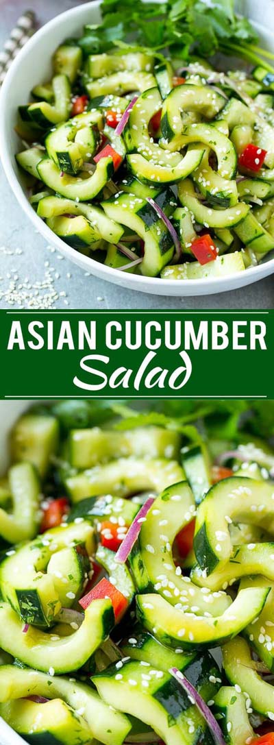 Healthy salad recipes: Asian Cucumber Salad