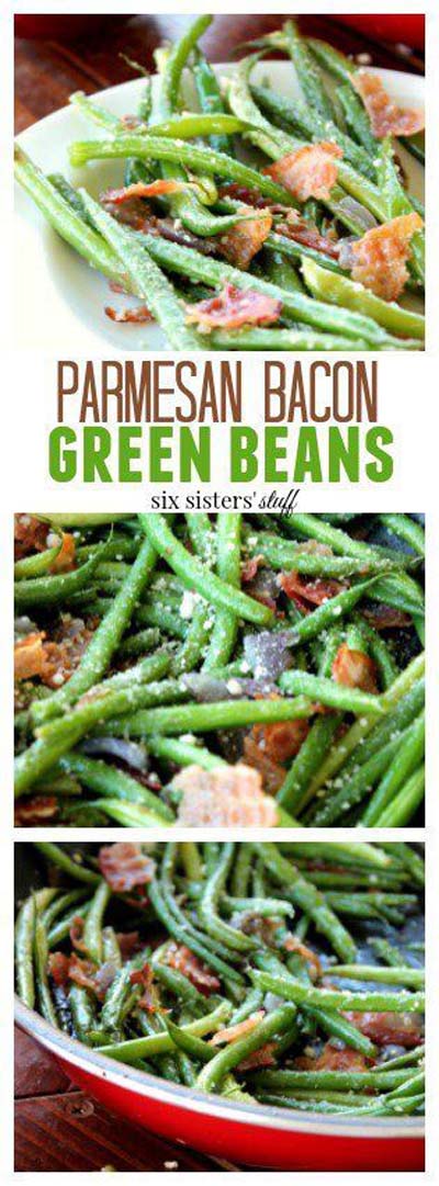 Christmas Dinner Recipes: Bacon Parmesan Beans