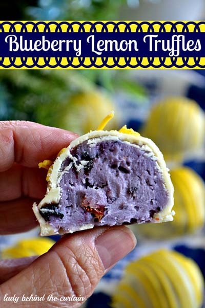 Truffle Dessert Recipes: Blueberry Lemon Truffles