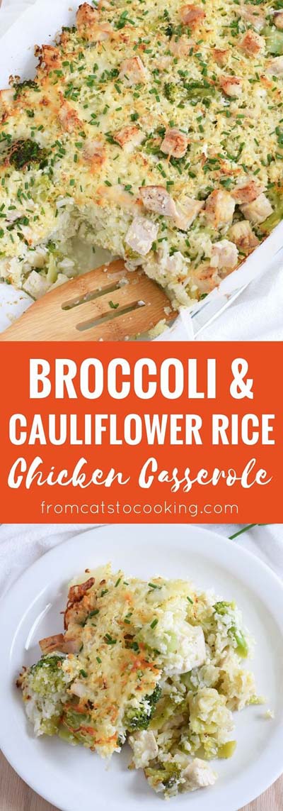 Keto Casserole Recipes: Broccoli Cauliflower Rice Chicken Casserole