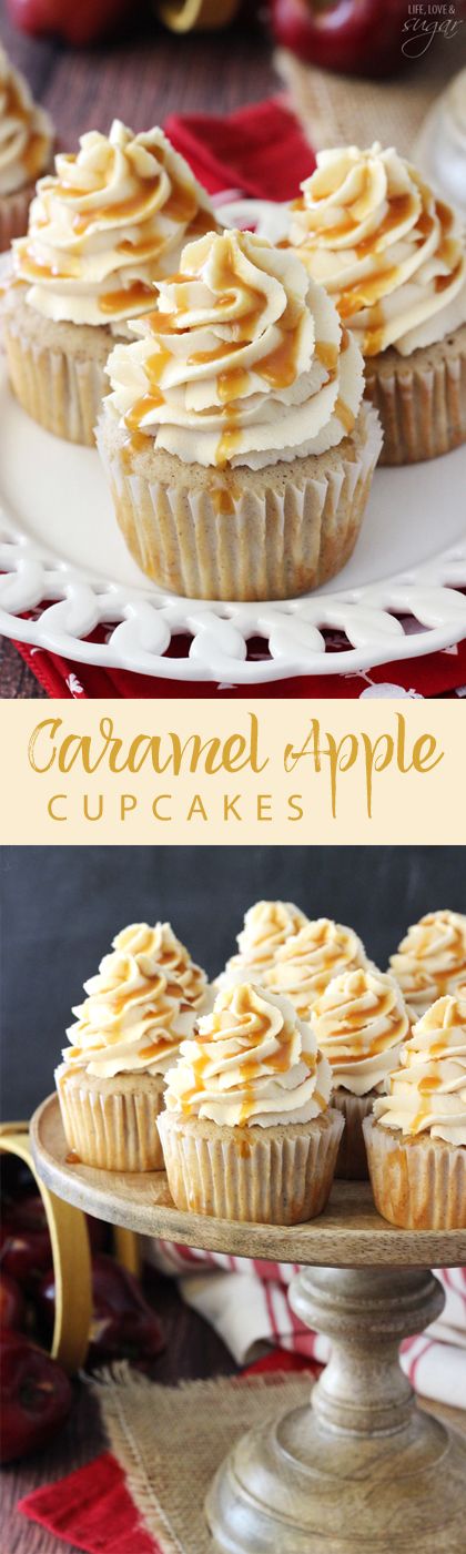 Thanksgiving Desserts: Caramel Apple Cupcakes