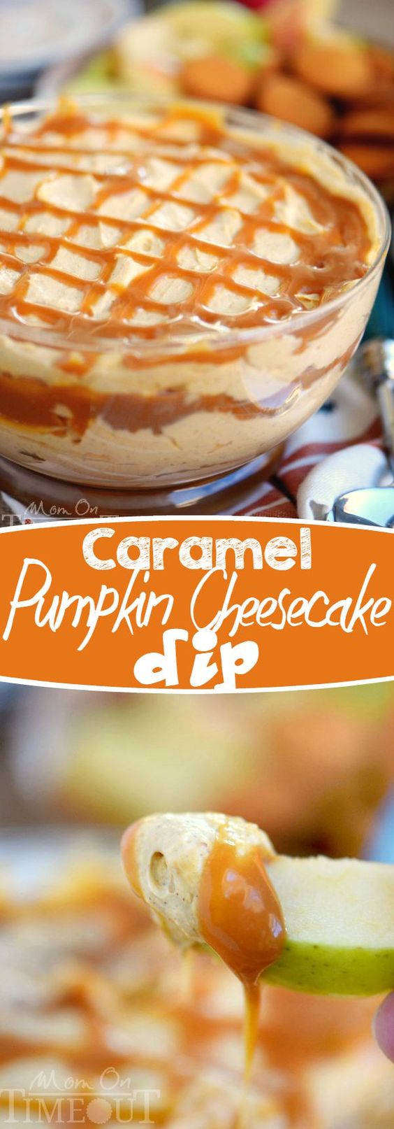 Thanksgiving Desserts: Caramel Pumpkin Cheesecake Dip