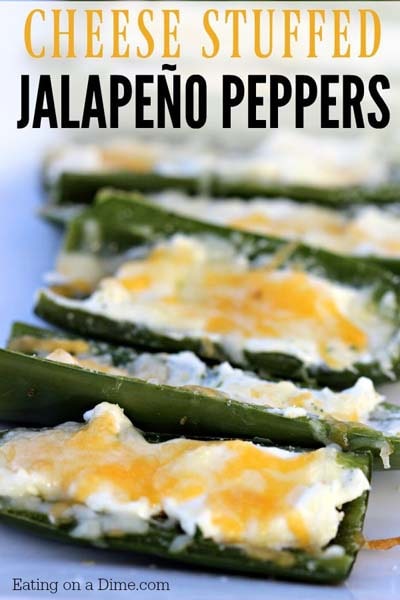 Keto snacks on the go: Cheese Stuffed Jalapeño Peppers