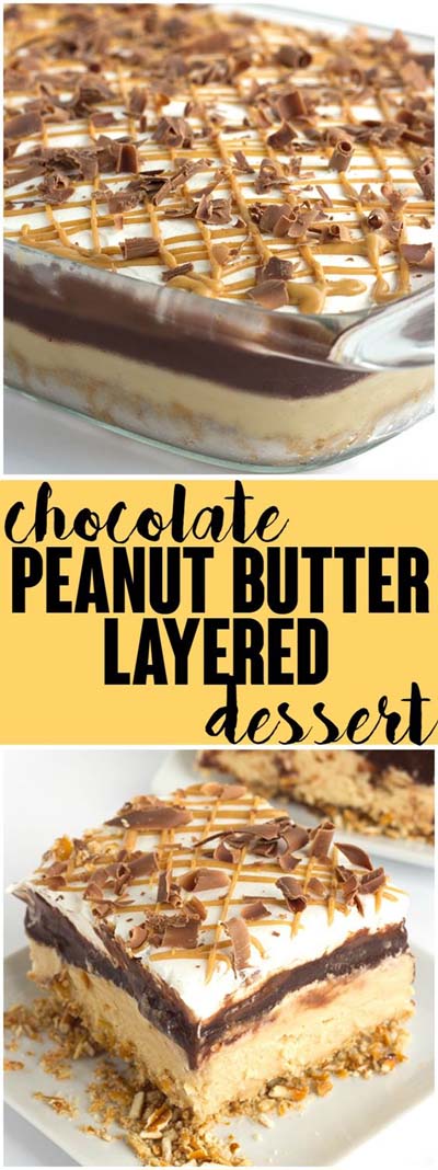 Peanut Butter Desserts: Chocolate Peanut Butter Layer Dessert