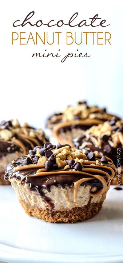 Peanut Butter Desserts: Chocolate Peanut Butter Mini Pies