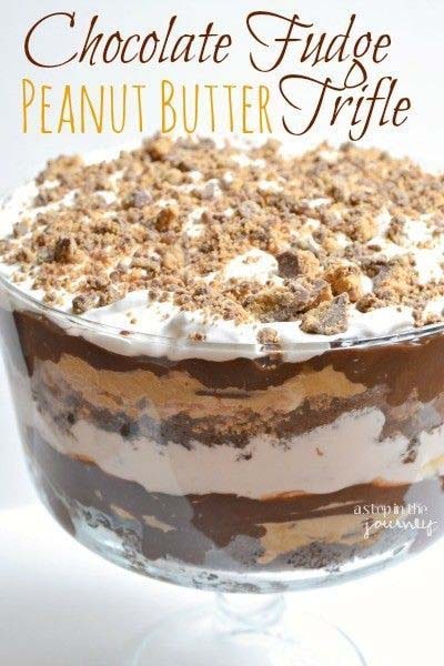 Peanut Butter Desserts: Chocolate Peanut Butter Trifle