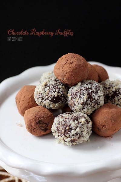 Truffle Dessert Recipes: Chocolate Raspberry Truffles