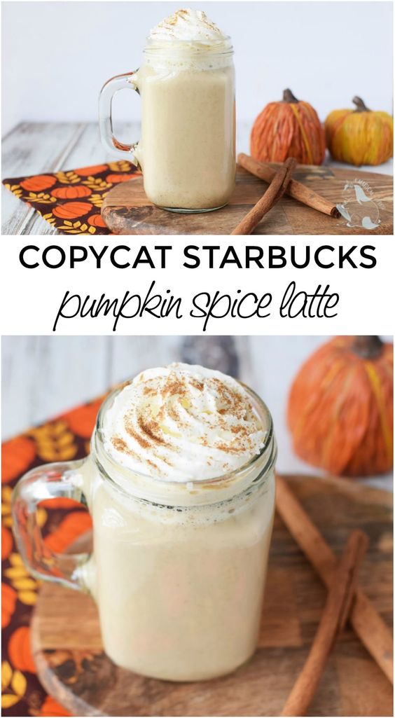 Pumpkin Spice Recipes: Copycat Starbucks Pumpkin Spice Latte