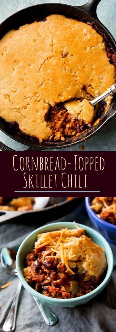 Chili Recipes: Cornbread-Topped Skillet Chili