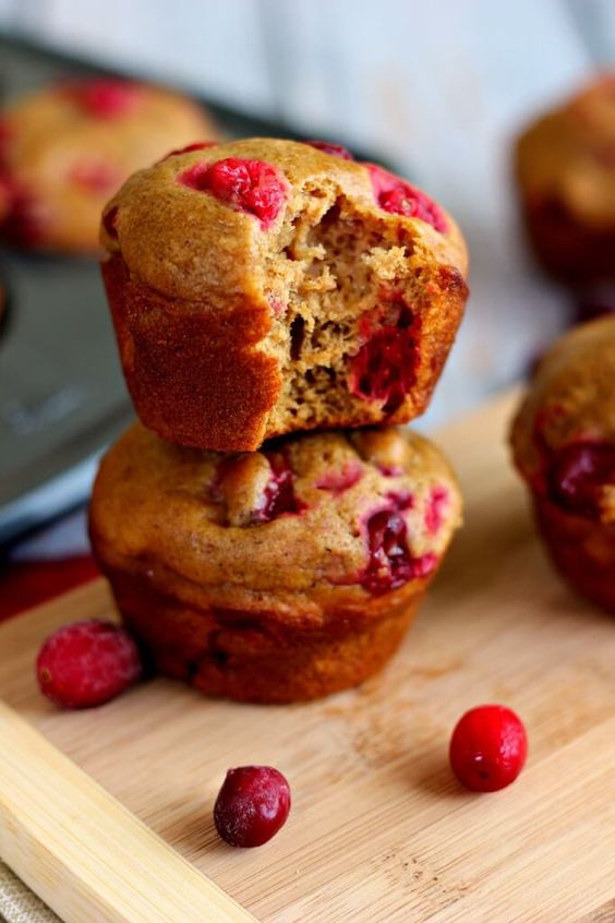 Christmas Gingerbread Recipes: Cranberry Gingerbread Muffins