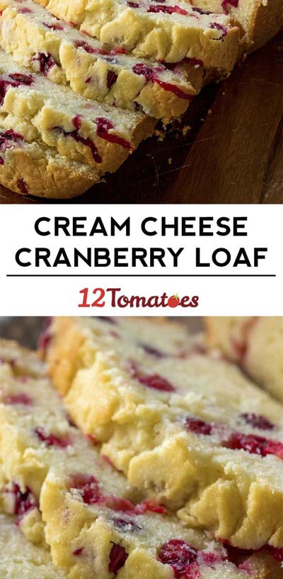 Christmas Dinner Recipes: Cream Cheese Cranberry Loaf