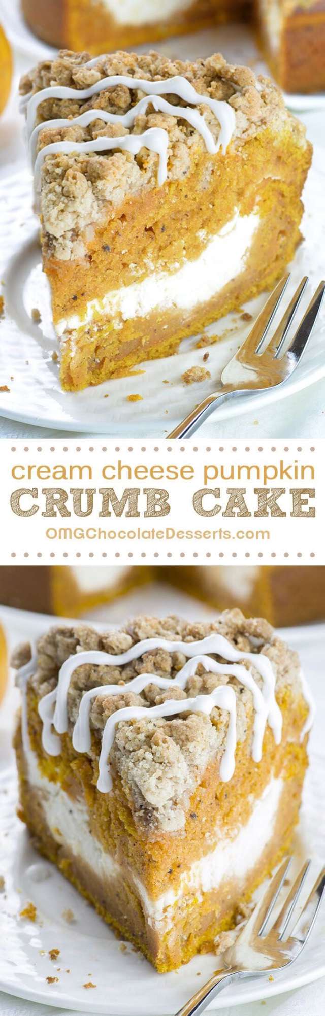 Pumpkin Spice Recipes: Cream Cheese Pumpkin Crumb Cake