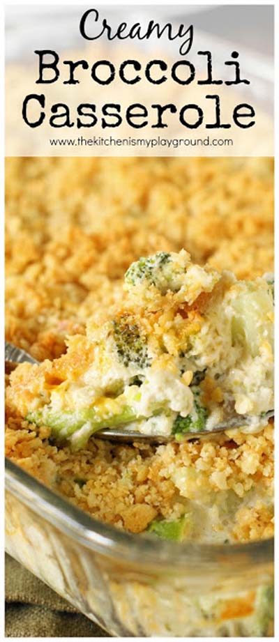 Christmas Dinner Recipes: Creamy Broccoli Casserole