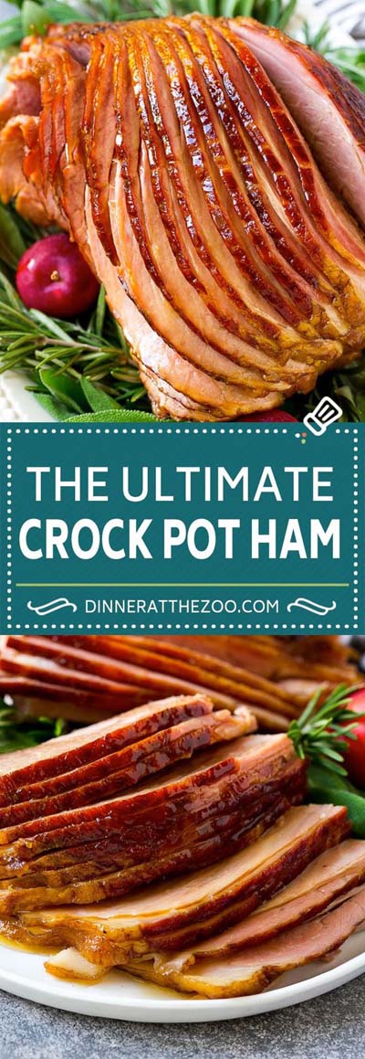 Crock Pot Ham With Brown Sugar Glaze