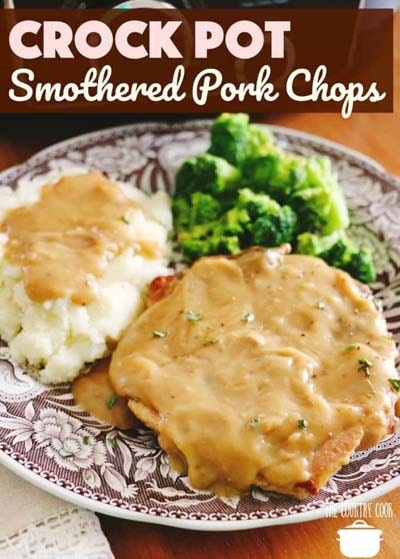 Crock Pot Smothered Pork Chops