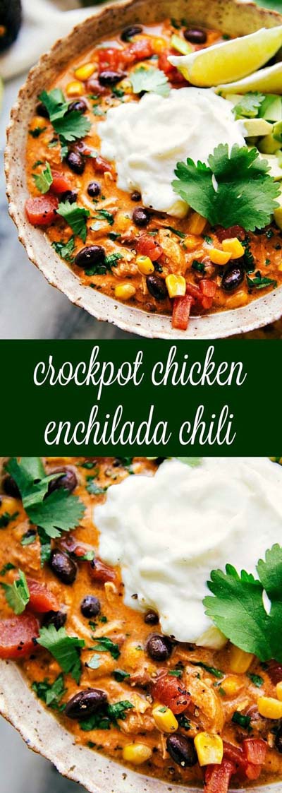 Chili Recipes: Crockpot Chicken Enchilada Chili