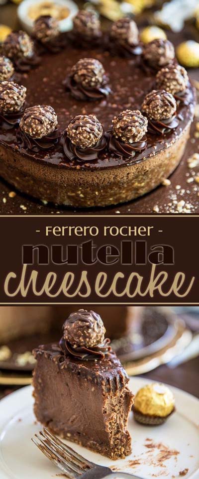 Ferrero Rocher Nutella Cheesecake