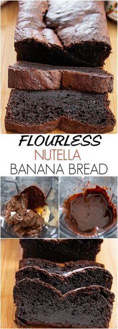 Flourless Nutella Banana Bread