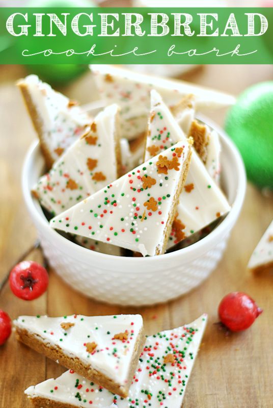 Christmas Gingerbread Recipes: Gingerbread Cookie Bark