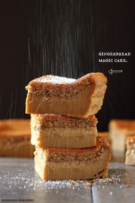 Christmas Gingerbread Recipes: Gingerbread Magic Cake Bars Recipe