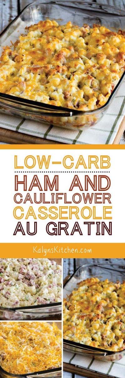 Keto Casserole Recipes: Ham And Cauliflower Casserole Au Gratin