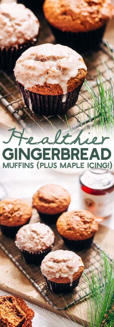 Christmas Gingerbread Recipes: Healthier Gingerbread Muffins