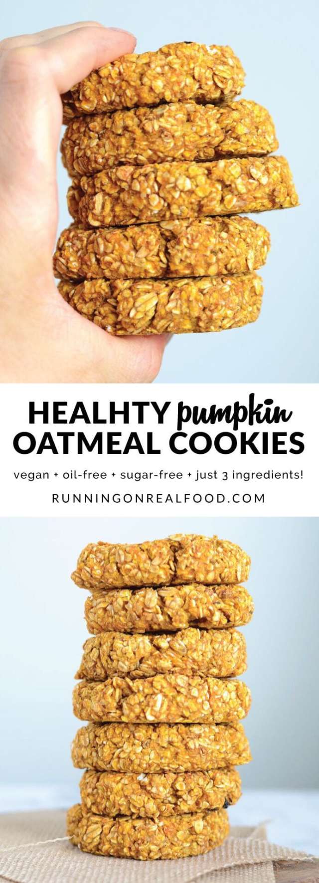 Pumpkin Spice Recipes: Healthy Pumpkin Oatmeal Cookies