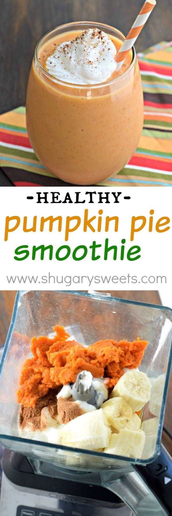 Pumpkin Spice Recipes: Healthy Pumpkin Pie Smoothie
