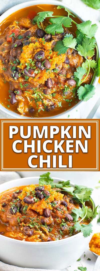 Chili Recipes: Instant Pot Chicken Pumpkin Chili