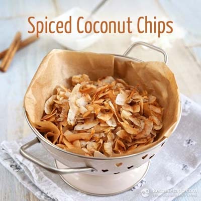 Keto snacks on the go: Keto Spiced Coconut Chips