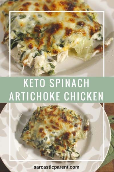 Keto Casserole Recipes: Keto Spinach Artichoke Chicken