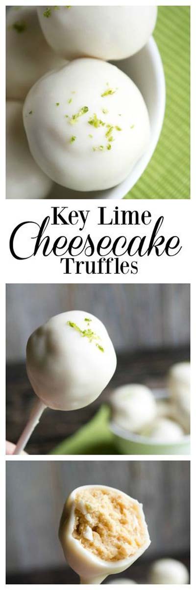 Truffle Dessert Recipes: Key Lime Cheesecake Truffles