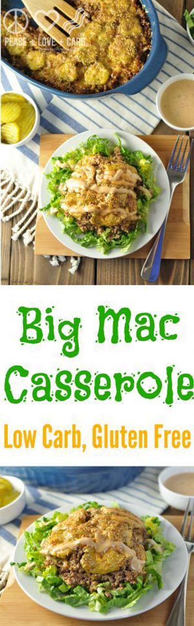 Keto Casserole Recipes: Low Carb Big Mac Casserole