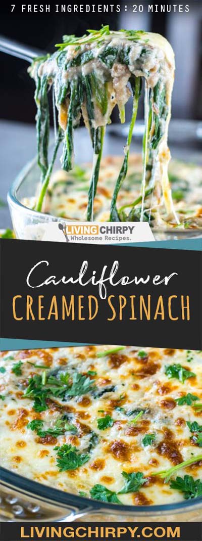 Keto Casserole Recipes: Low-Carb Cauliflower Creamed Spinach