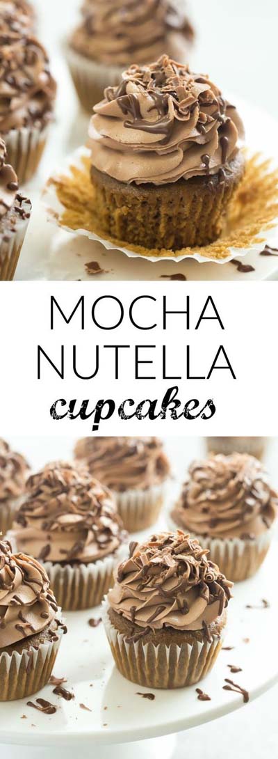 Mocha Nutella Cupcakes