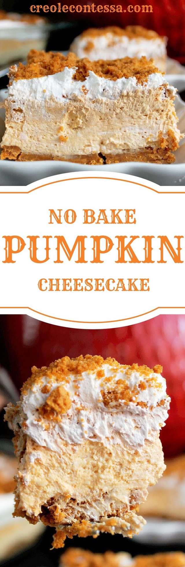 Pumpkin Spice Recipes: No Bake Pumpkin Cheesecake