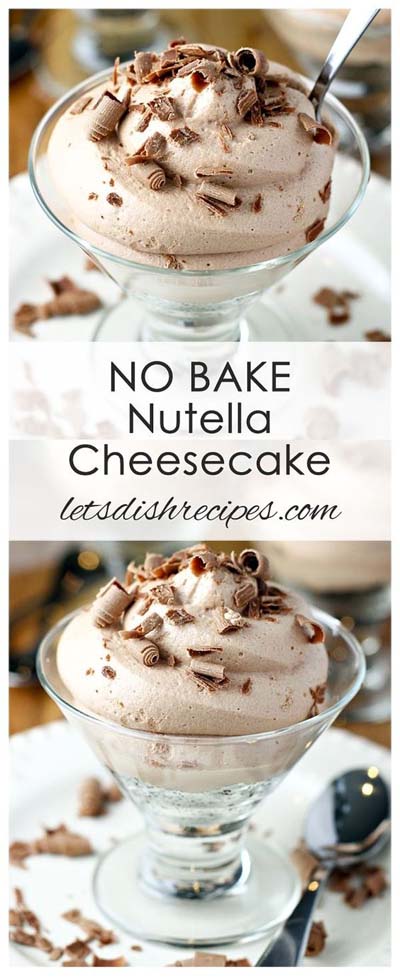 No-bake Nutella Cheesecake
