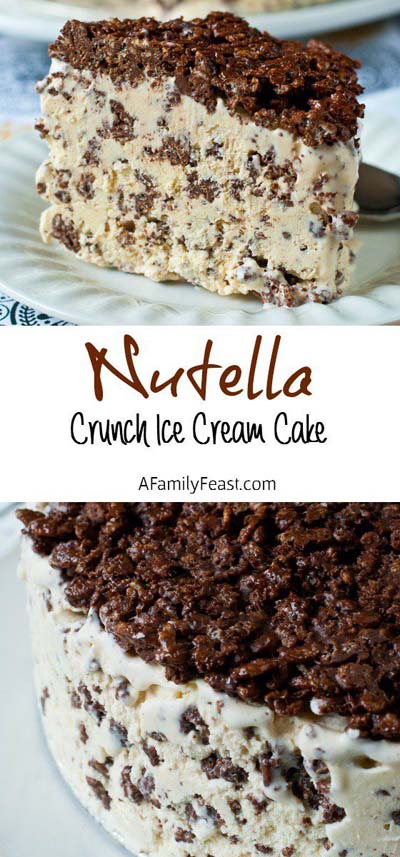 Nutella Crunch Ice Cream Cake