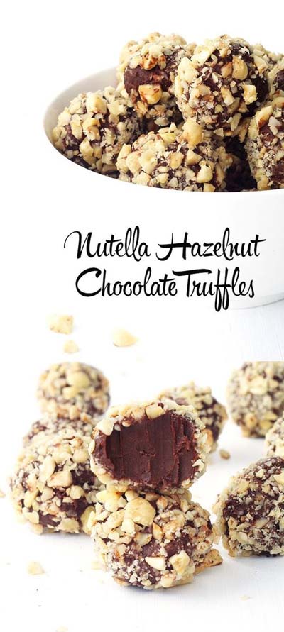 Nutella Hazelnut Chocolate Truffles