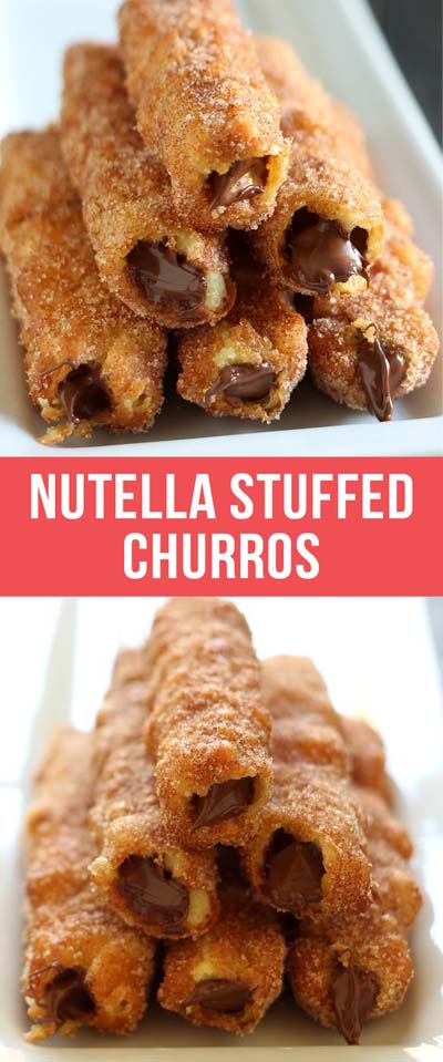 Nutella Stuffed Churros