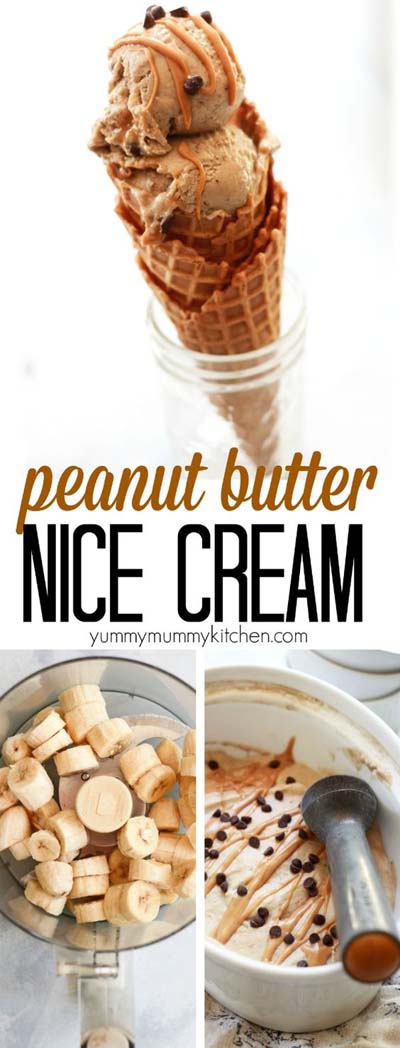 Peanut Butter Desserts: Peanut Butter Banana Nice Cream