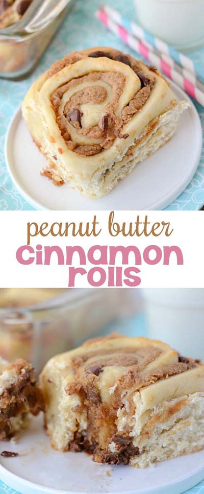 Peanut Butter Desserts: Peanut Butter Cinnamon Rolls